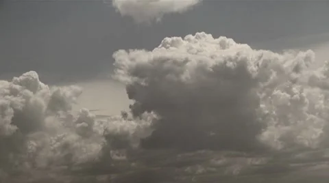 Large fluffly clouds Stock Footage 7743481