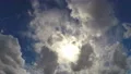 Large fluffy clouds hiding summer sun in the sky, beautiful cloudscape timelapse 4k or 4k+ Resolution