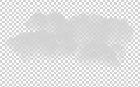 Large fluffy white cumulus cloud isolated on transparent background Ilustración de archivo