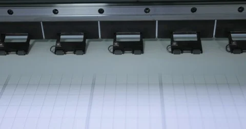Large format digital printing Stock Footage 74897418
