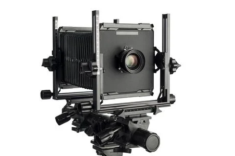 Large format film camera Stock Photos