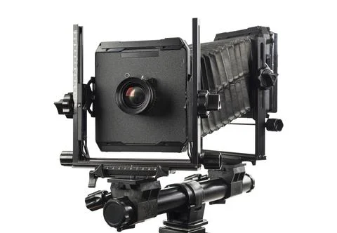 Large format film camera Stock Photos