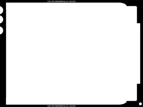 Large format film sheet negative,9 x 12 centimeters, empty film frame Stock Illustration