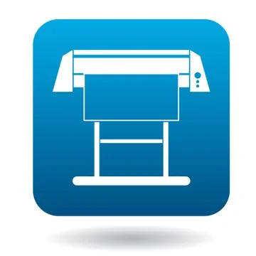 Large format inkjet printer icon in simple style Stock Illustration