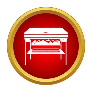 Large format printer printing graphic design document process 库存插图