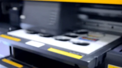 Large format printer works Stock Footage 105157741