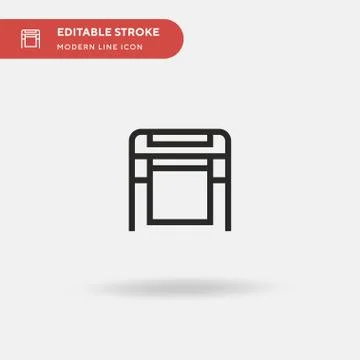 Large Format Simple vector icon. Illustration symbol design template for web  Stockillustratie
