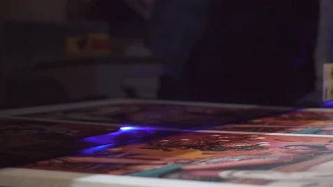 Large format UV printer printing high quality graphics at high speed Stock Footage 111341807