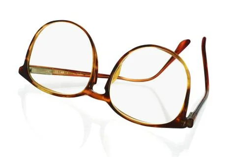 Large frame plastic spectacles Stock Photos