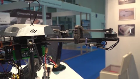 Large fully customized drone  Stock Footage 106496327