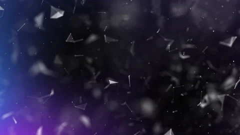 Large galaxies cluster in outer space rotating on on a dark background Stock Footage 113997236