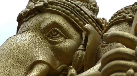 Large Ganesha Offering Stock Footage 66117986