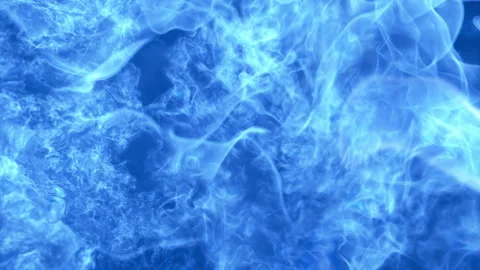 A large gas ignition with a burning blue flame Stock Footage 274259736