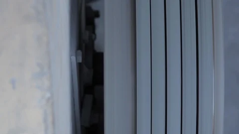 The Large Gear Rotates The Straps Fast in A Close Up Shot. Stock Footage 93299417