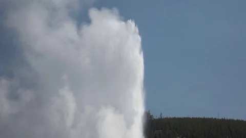 Large geyser erupting close up Stock Footage 79475527