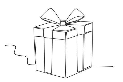 A large gift box Stock Illustration