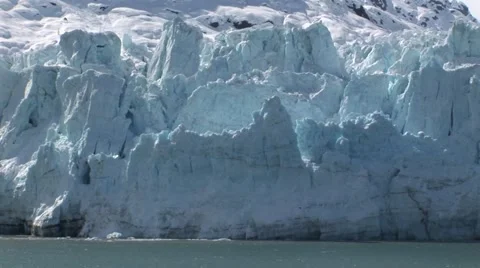 Large Glacier Ice wall Stock Footage 45058138