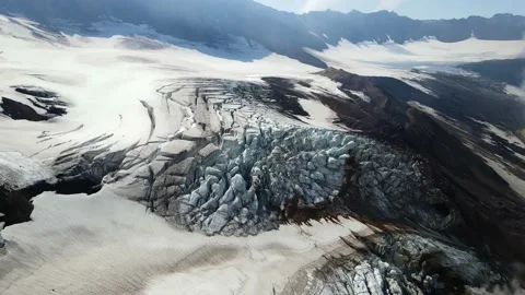 Large glacier in the mountains Stock Footage 167879416
