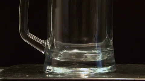 A large glass of cold and refreshing beer Stock Footage 75185121