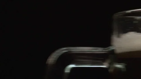 A large glass of cold and refreshing beer Stock Footage 75185754