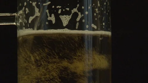 A large glass of cold and refreshing beer Stock Footage 75186124