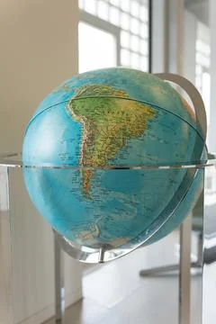 A large globe in the interior Stock Photos