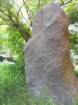 Large granite stone Stock Photos