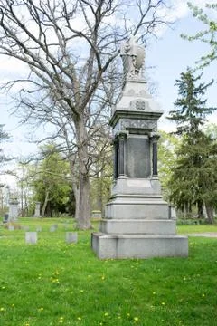 Large grave marker Stock Photos