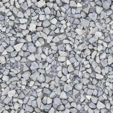 Large gravel close-up with sharp edges of gray.Background or texture Stock Photos