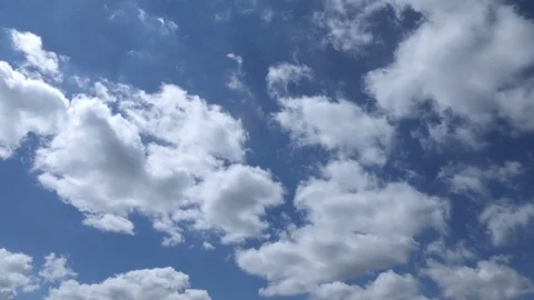Large gray clouds covered the sky, time-lapse Video stock 76794860