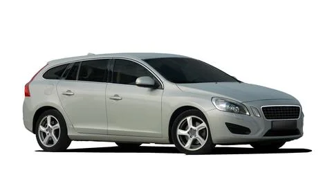 Large gray station wagon Foto stock