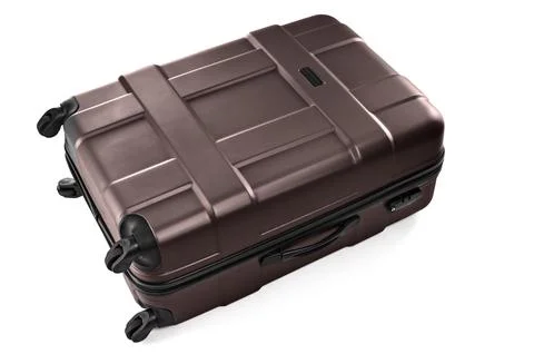 Large gray suitcase Stock Photos