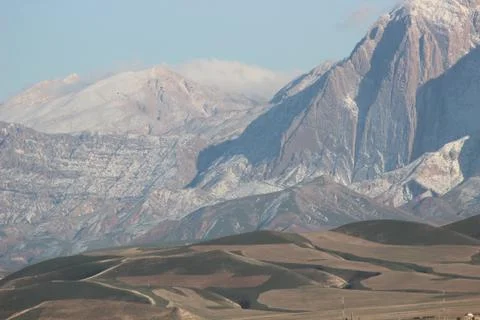 Large green mountains Stock-Fotos