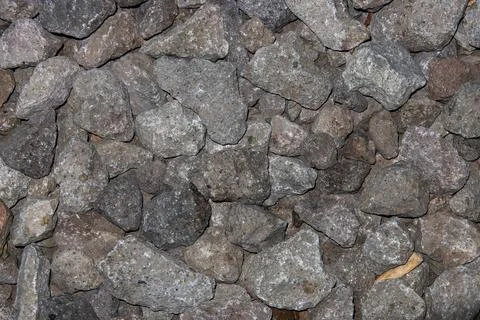 Large Grey Foundation Stone Texture Background with Rough Angular Rock Surf.. Stock Photos