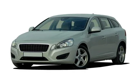 Large grey station wagon 库存照片