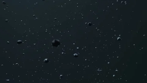 Large Group of Asteroids Meteors Moving Towards Planet Earth Beautiful Stock Footage 153295040