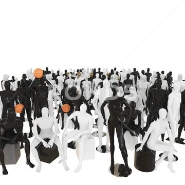 Business people banner. Group of business people standing together on white  background. Office employee in different poses and casual clothes. Men and  women working staff. Vector illustration. - Stock Image - Everypixel