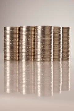 Large group of coins Stock Photos