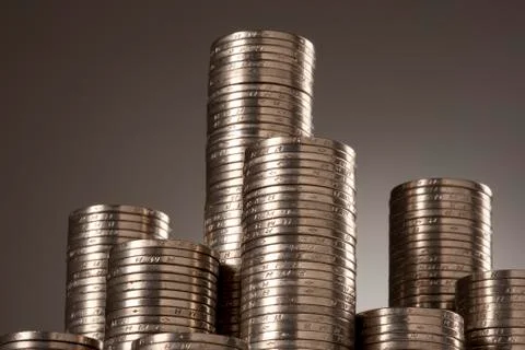 Large group of coins Stock Photos
