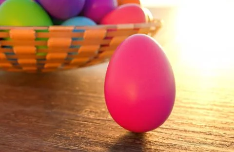 Large group of different Colorful Easter eggs Stock Photos