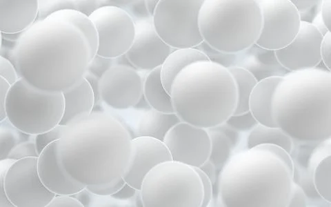 Large groups of streptococcus with white background, 3d rendering. Stock Illustration