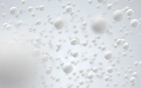 Large groups of streptococcus with white background, 3d rendering. Stock Illustration