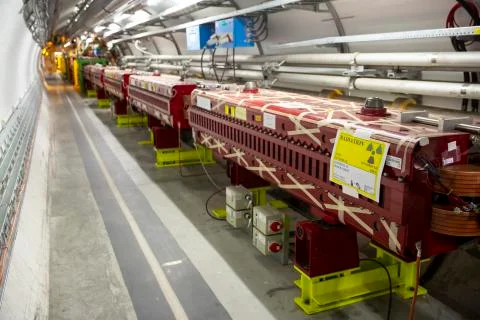 The Large Hadron Collider in CERN Stock Photos