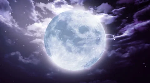 Large Halloween moon Stock Footage 24741416