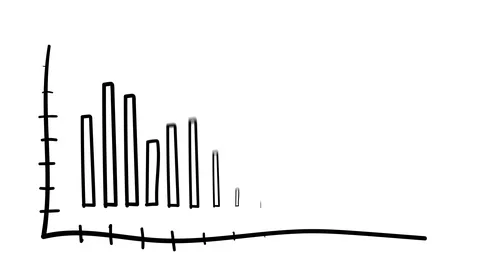 Large Hand-drawn diagram of columns. Stock Footage 111033178