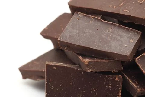Large heap of chocolate Stock Photos