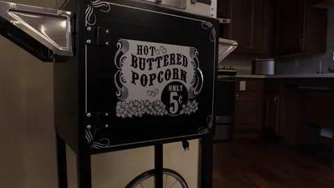 Large home popcorn maker Stock Footage 125412059
