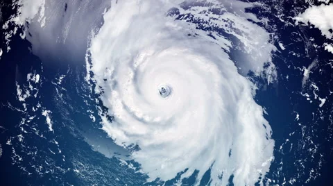 Large Hurricane Over the Ocean Stock Footage 40010808