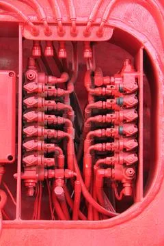 Large Hydraulic System. Stock Photos