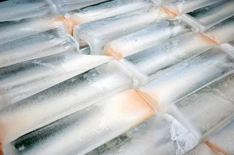 Large ice blocks Stock Photos